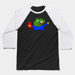 Pepe With Potato Chips Baseball T-Shirt